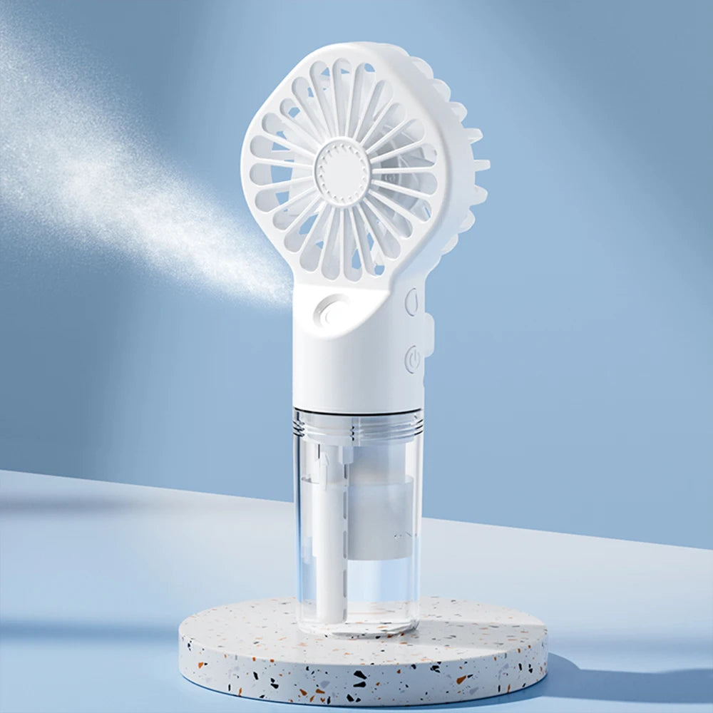 Ventilador Humidificador Portátil con Spray