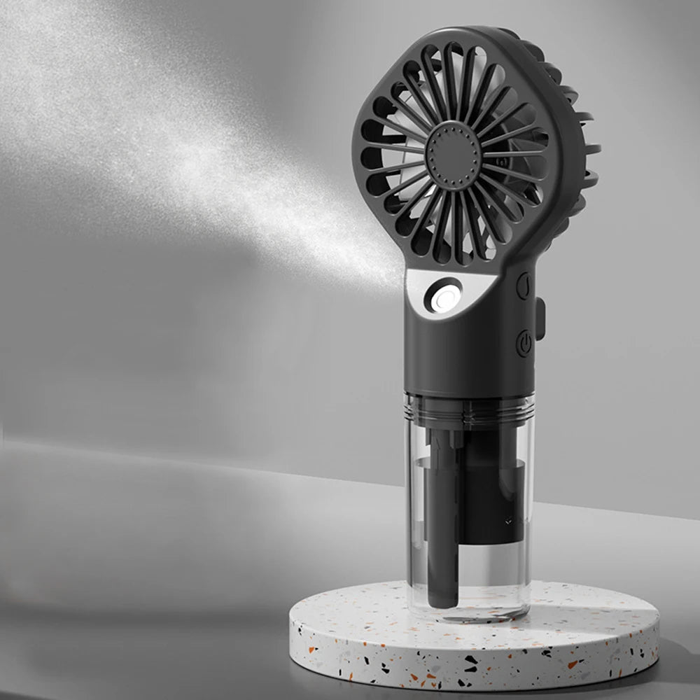 Ventilador Humidificador Portátil con Spray