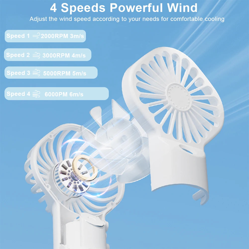 Ventilador Humidificador Portátil con Spray