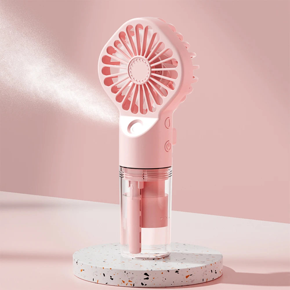 Ventilador Humidificador Portátil con Spray